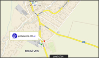Pneuservis Zlín - mapa